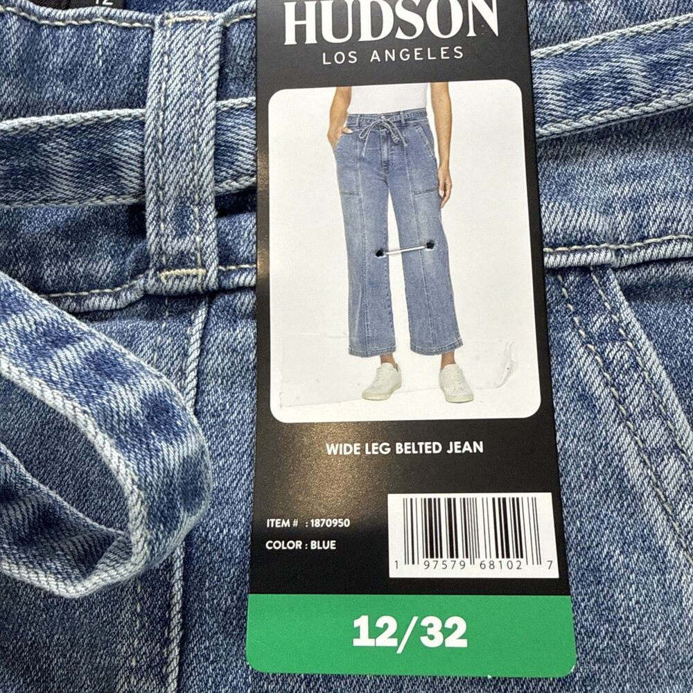 Brand New. Hudson Jeans Blue Ankle & Cropped Wide Leg